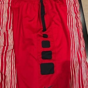Red Nike elite shorts